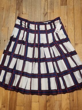 Tory Burch Silk Pleated Skirt
